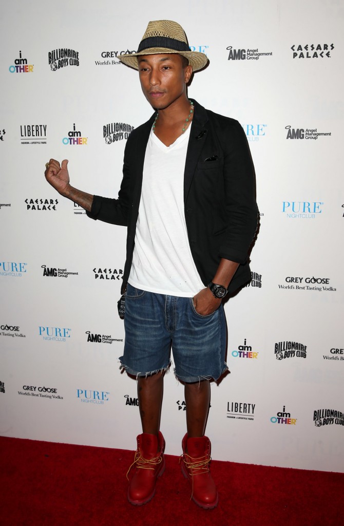 Pharrell Williams Celebrates Clothing Line Aniversary